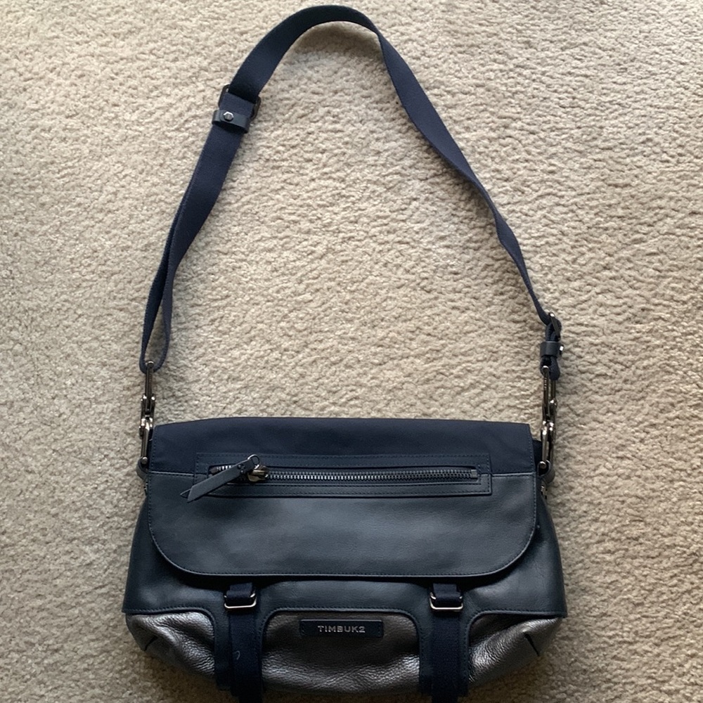 Navy Messenger Bag